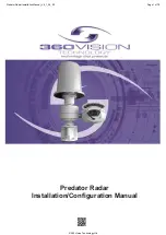 360 Vision Predator Radar Installation & Configuration Manual preview