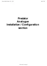 Preview for 22 page of 360 Vision Predator Installation & Configuration Manual