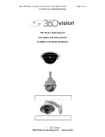 Предварительный просмотр 1 страницы 360 Vision Vision-i-Dome Installation And Operating Manual