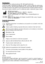 Preview for 12 page of 3B Optic Instruments PD-150 User Manual