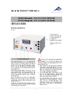 3B SCIENTIFIC PHYSICS 1002775 Instruction Sheet preview