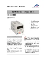 Предварительный просмотр 1 страницы 3B SCIENTIFIC PHYSICS 1003311 Instruction Sheet