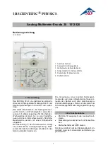 3B SCIENTIFIC PHYSICS 1013526 Instruction Sheet preview
