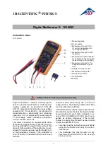 Preview for 1 page of 3B SCIENTIFIC PHYSICS 1018832 Instruction Sheet