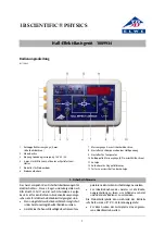 Предварительный просмотр 1 страницы 3B SCIENTIFIC 1009934 Instruction Manual