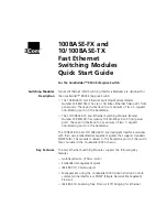 3Com 100BASE-FX DISTANCE EXTENDER Quick Start Manual preview