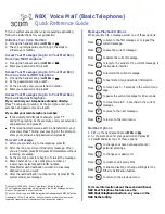 Preview for 2 page of 3Com 3101 Quick Reference Manual