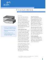 3Com 3C13866 - Router Channelized E1/PRI FIC Datasheet preview