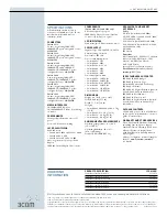 Предварительный просмотр 2 страницы 3Com 3C16470-US Datasheet