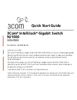 3Com 3CNJ1000 - IntelliJack Gigabit Switch Quick Start Manual предпросмотр