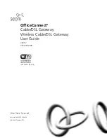 Preview for 1 page of 3Com 3CRWE51196 - OfficeConnect Wireless Cable/DSL Gateway User Manual