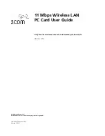 Предварительный просмотр 1 страницы 3Com 3CRWE62092A User Manual