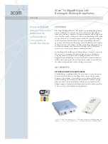 Preview for 1 page of 3Com 3CRWE920G73 Datasheet