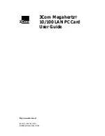 Preview for 1 page of 3Com 3CXFE574BT User Manual