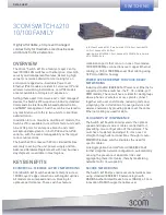 3Com 4210 Series Datasheet предпросмотр