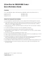 3Com 5000/6000 Quick Reference Manual preview