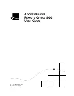 3Com AccessBuilder 500 User Manual preview