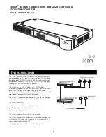 Предварительный просмотр 1 страницы 3Com Baseline 2016 User Manual