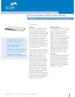 3Com Baseline 2226-PWR Plus Datasheet preview