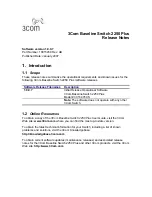 Preview for 1 page of 3Com Baseline 2250 Plus Release Note