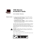 Preview for 1 page of 3Com FDDI MMF Installation Manual