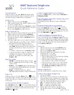 Preview for 1 page of 3Com NBX 100 Quick Reference Manual