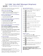 Preview for 2 page of 3Com NBX CHASSIS - APX30M/4 Quick Reference Manual