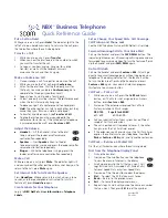 Preview for 1 page of 3Com NBX Quick Reference Manual