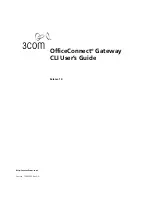 Предварительный просмотр 1 страницы 3Com OfficeConnect 3C100XF Cli User'S Manual