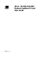 3Com PC Card User Manual предпросмотр