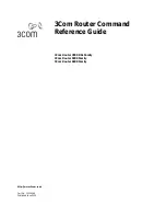 Preview for 1 page of 3Com Router 3031 Command Reference Manual