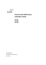 Preview for 1 page of 3Com Router 5000 Series Installation Manual