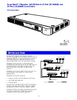 Предварительный просмотр 1 страницы 3Com SuperStack 4 3C16465B User Manual