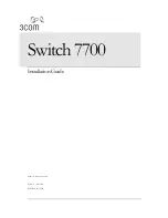 Предварительный просмотр 1 страницы 3Com Switch 7700 Installation Manual