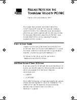Preview for 1 page of 3Com TokenLink 3C339 Release Note