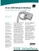 3Com USB Network Interface Datasheet preview