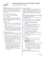 Preview for 1 page of 3Com V3000 ANALOG Quick Reference Manual