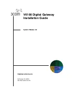 Preview for 1 page of 3Com V6100 Installation Manual