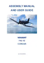 3D AEROWORKS VOUGHT F4U-1D CORSAIR Assembly Manual And User Manual preview