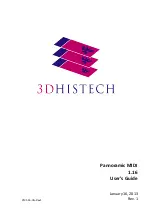 Preview for 1 page of 3D Histech Pannoramic MIDI 1.16 User Manual