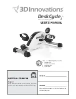 3D innovations DeskCycle2 User Manual preview