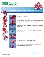 Preview for 2 page of 3D Molecular Designs Contents of Water Kit Manual