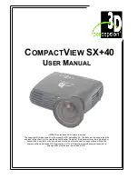 3D Perception COMPACTVIEW SX+40 User Manual preview