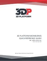 Предварительный просмотр 1 страницы 3D Platform WorkSeries 200 Series Quick Reference Manual
