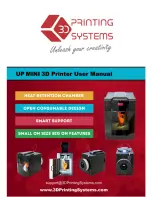 3D Printing Systems UP MINI User Manual preview