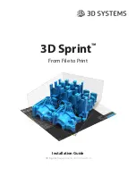 3D Systems 3D Sprint Installation Manual preview