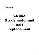 3D Systems Cubify CUBEX Duo Replacement Manual preview