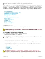 Preview for 4 page of 3D Systems DuraForm TPU Elastomer Installation Manual - Original Instructions