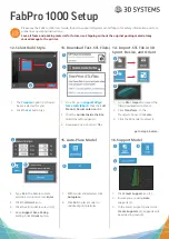 Предварительный просмотр 3 страницы 3D Systems FabPro 1000 Setup