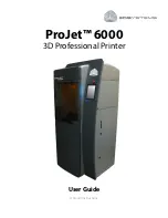 3D Systems ProJet 6000 User Manual preview